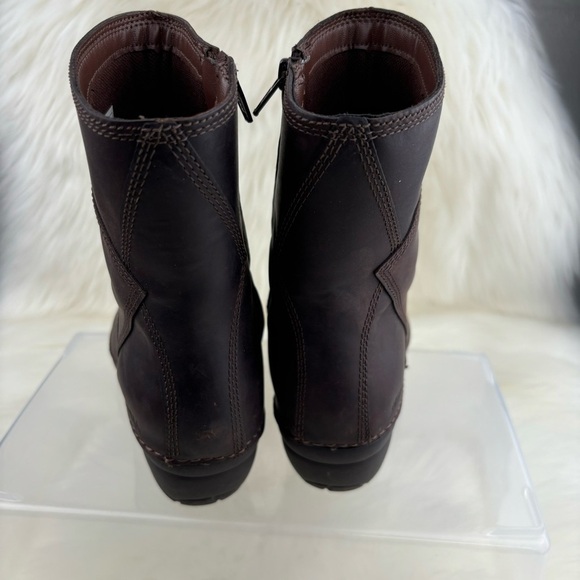 MERRELL EMMA BRUNETTE BROWN  LOW CALF LEATHER BOOTS SIZE 5 WOMAN - Picture 3 of 10